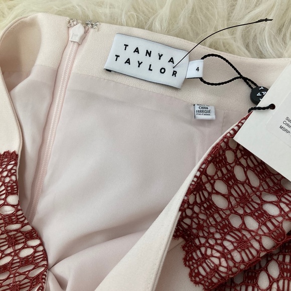 TANYA TAYLOR Crochet-Paneled Simmons Skirt - Picture 6 of 12